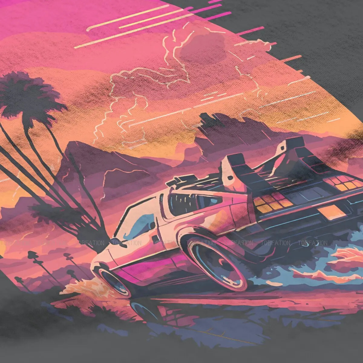 "Retro Ride Synthwave Tee"