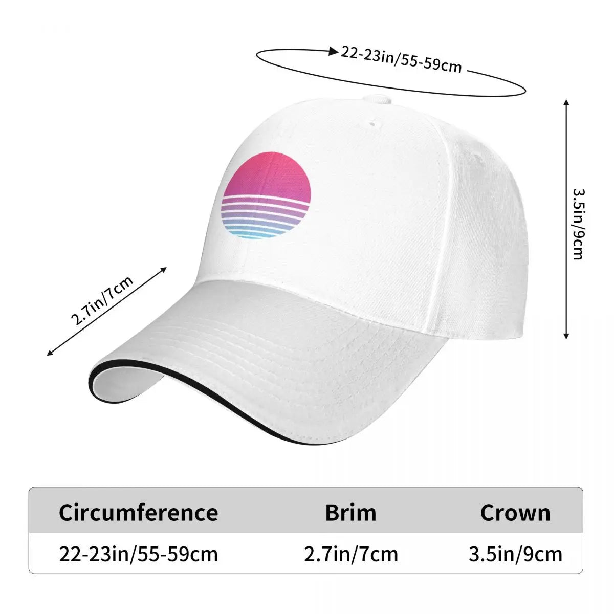 "Retro Sun Synthwave Cap"