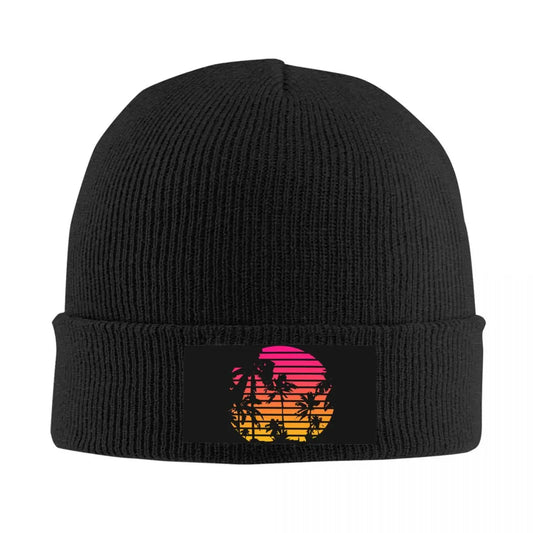 "Sunset Wave Synthwave Beanie"