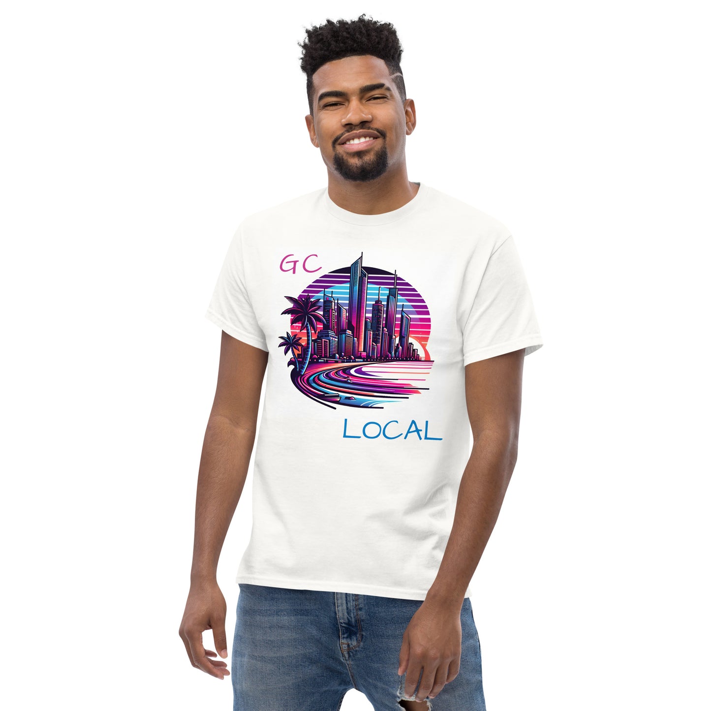 "Synthwave Sphere" Tee - Summer Vibes, GC Style