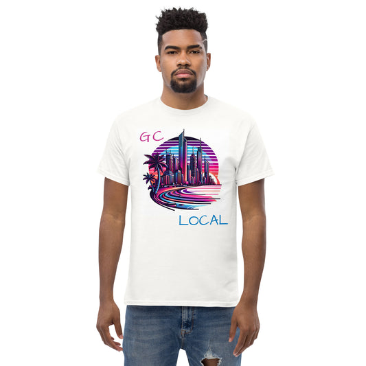 Camiseta "Synthwave Sphere" - Summer Vibes, estilo GC